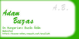 adam buzas business card
