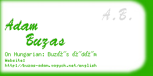 adam buzas business card